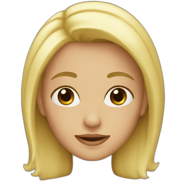 Fille blonde emoji