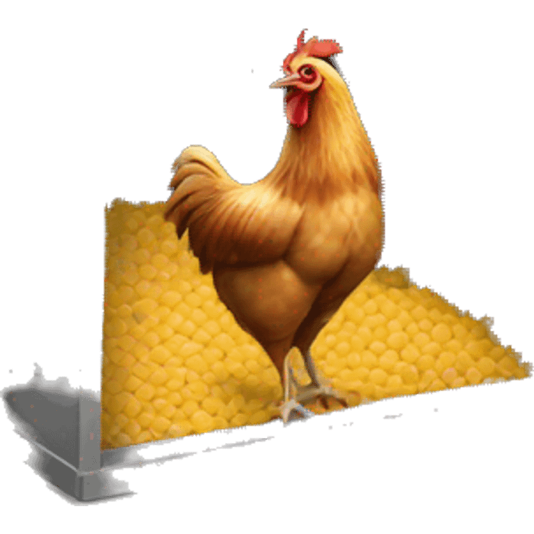 Chicken bin emoji