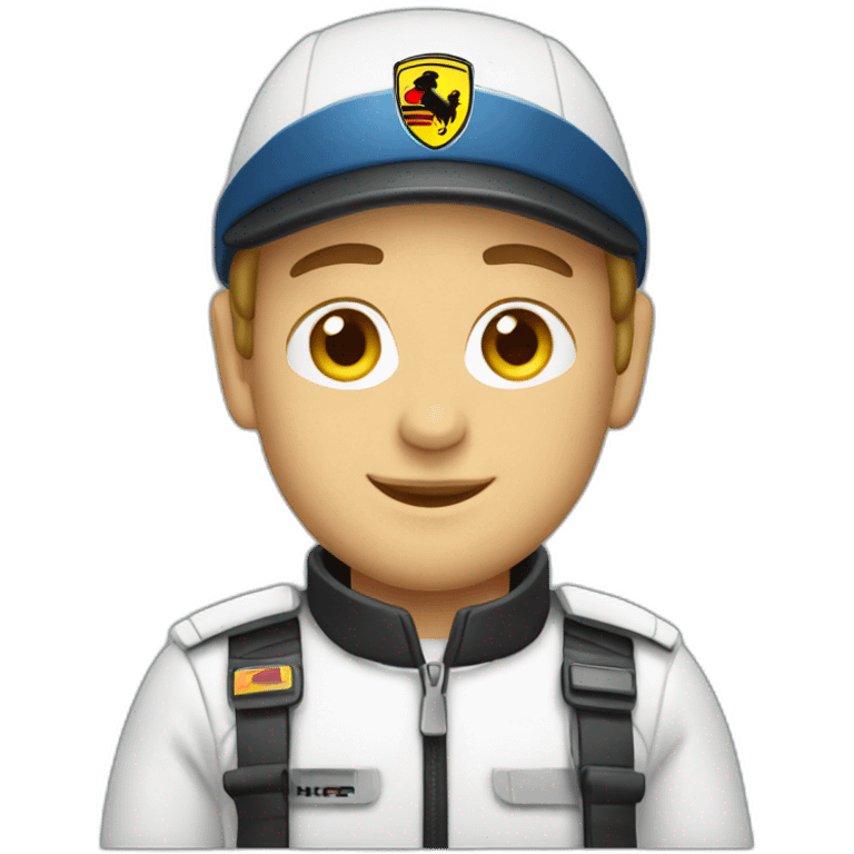 Porsche driver emoji