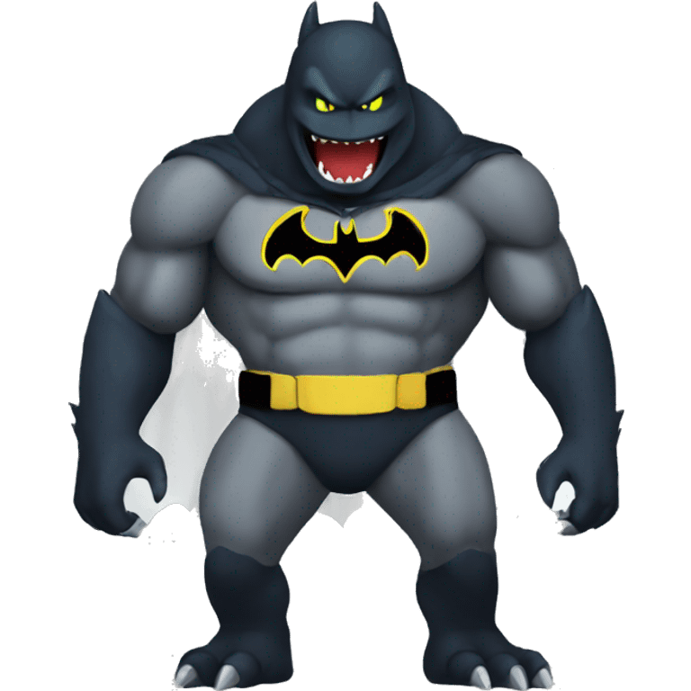 Godzilla dressed as Batman emoji