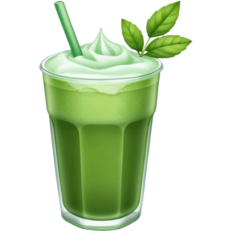 Iced matcha emoji