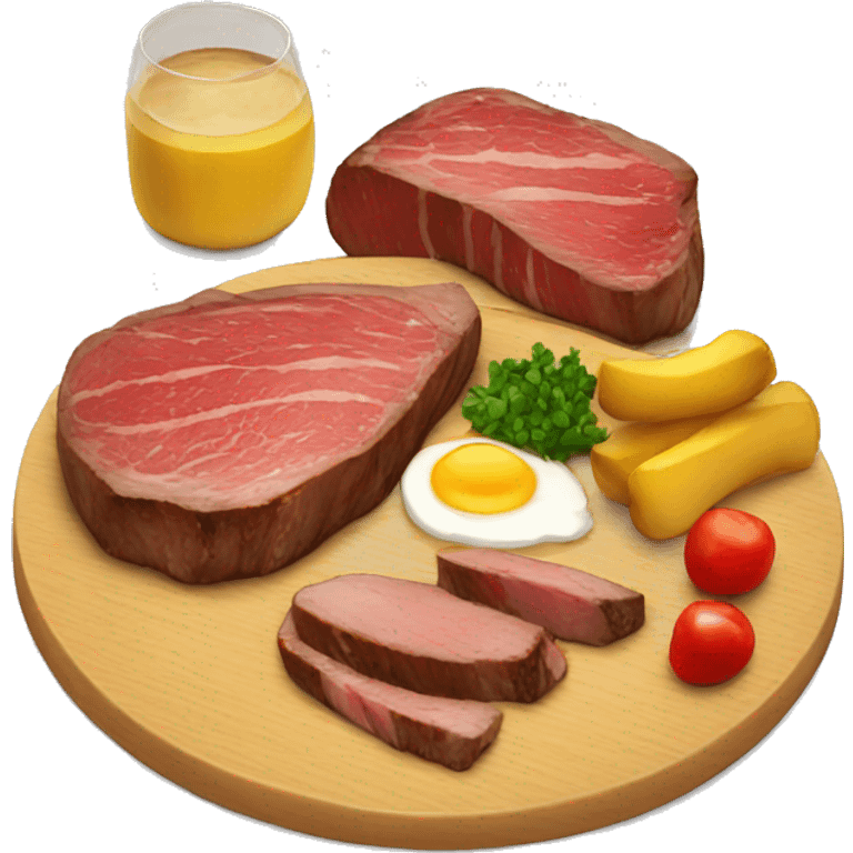 Steak meal Lunch emoji