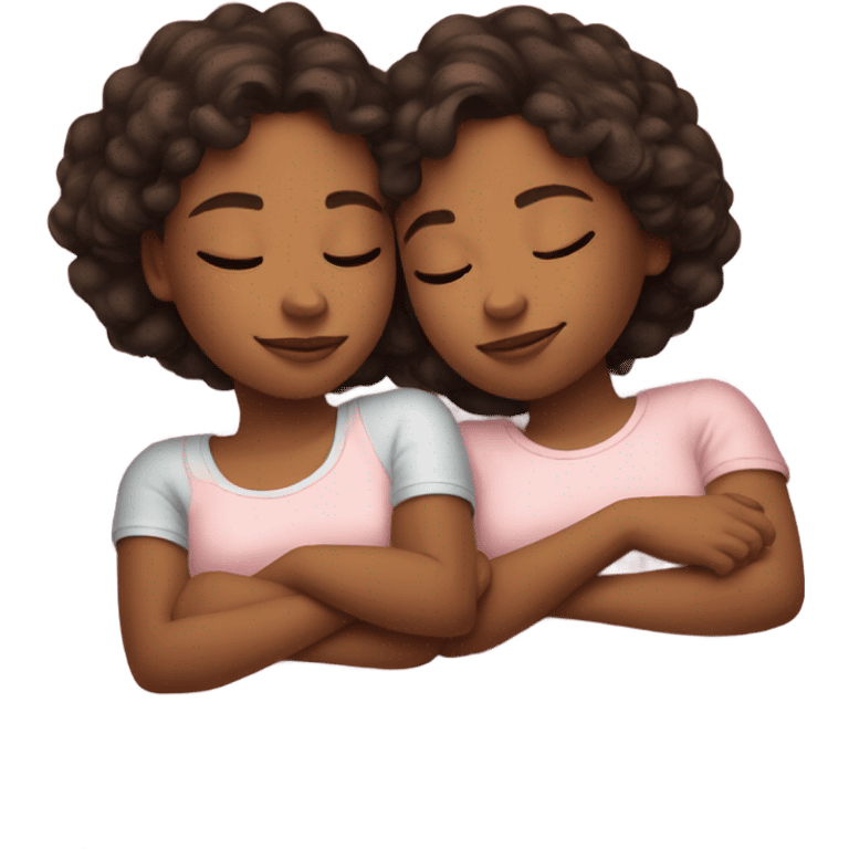 Two Sisters sleeping emoji