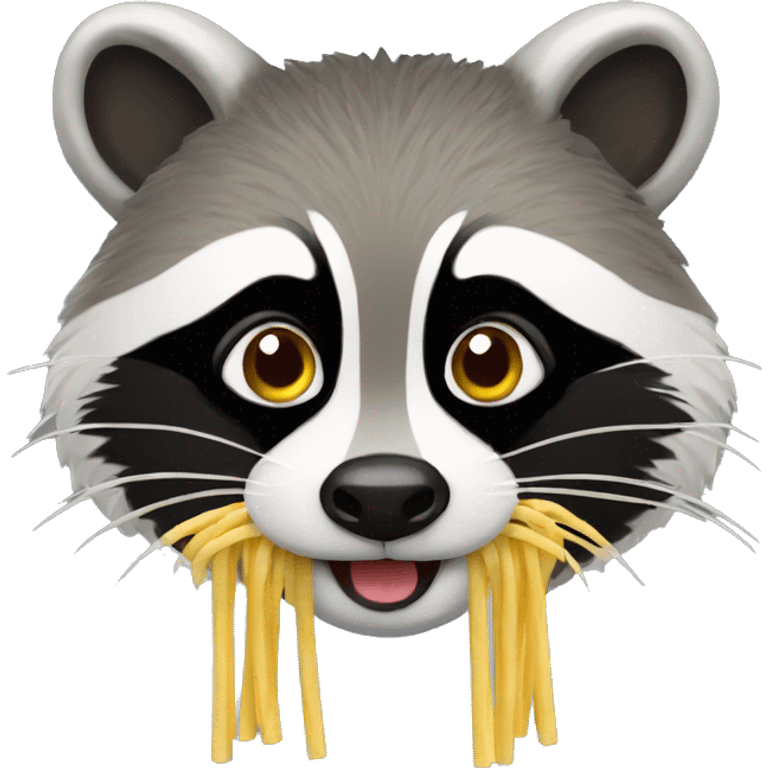 Raccon noodles emoji