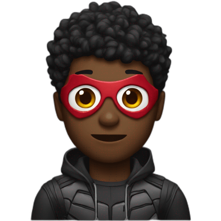 black spiderman emoji