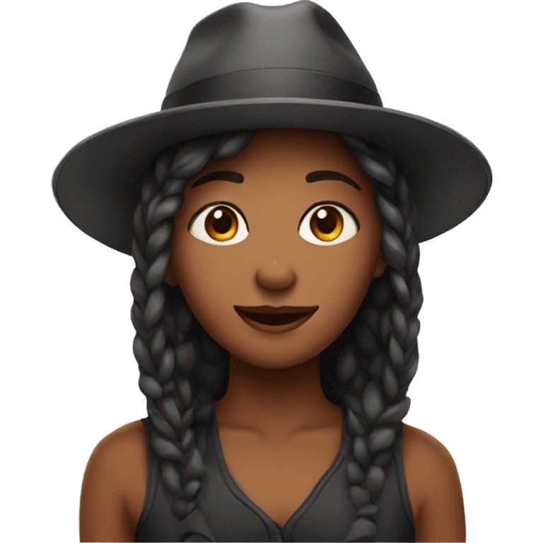 Girl with hat emoji