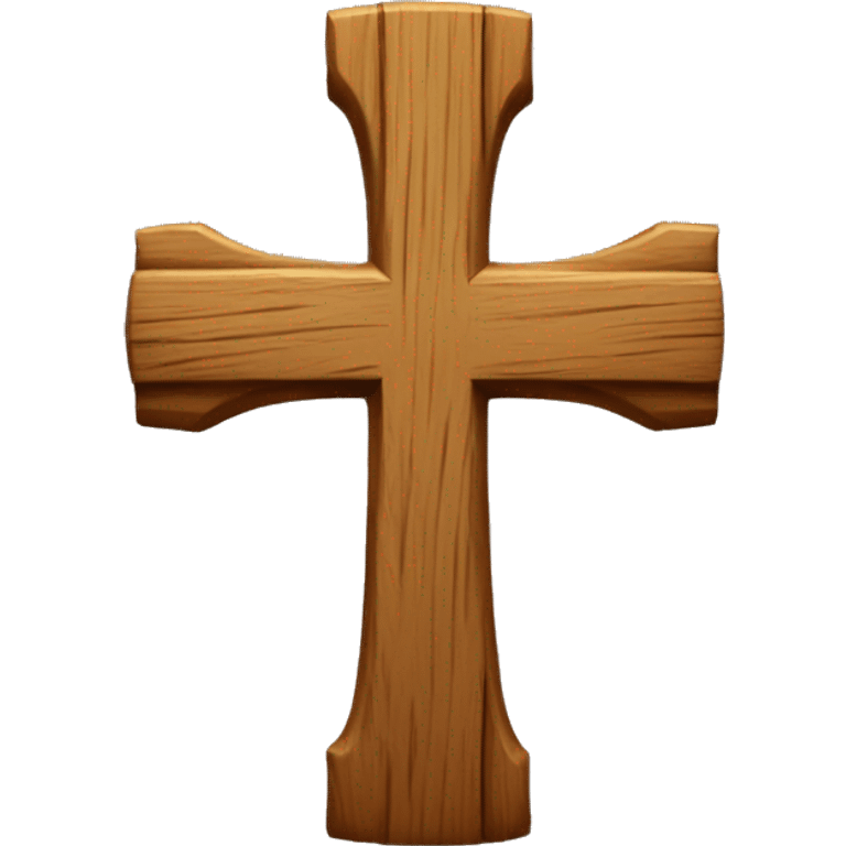 Wooden cross emoji