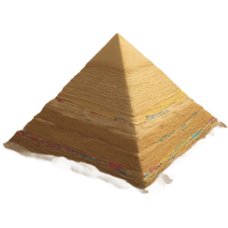 dig disk of Vinyl record into Egypt pyramid emoji