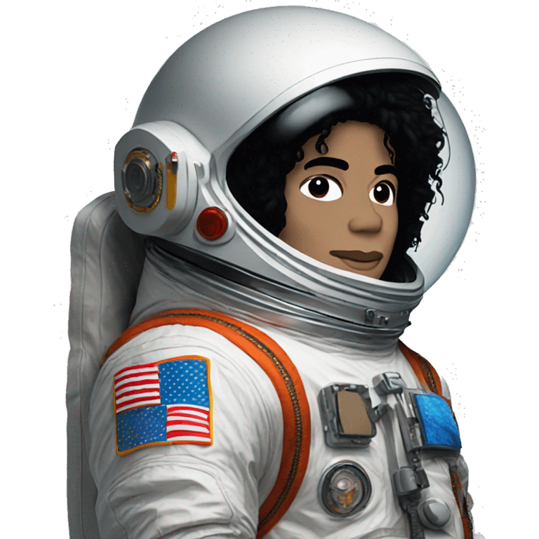 Michael Jackson on an astronaut suit emoji