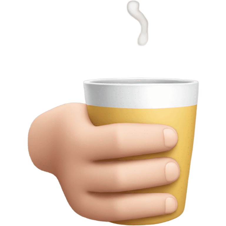 Drinking tea with pinky finger extended out emoji