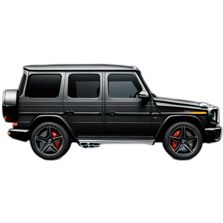 Mercedes AMG g wagon black colour emoji