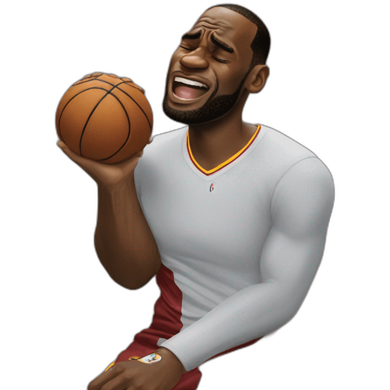 lebron james crying emoji