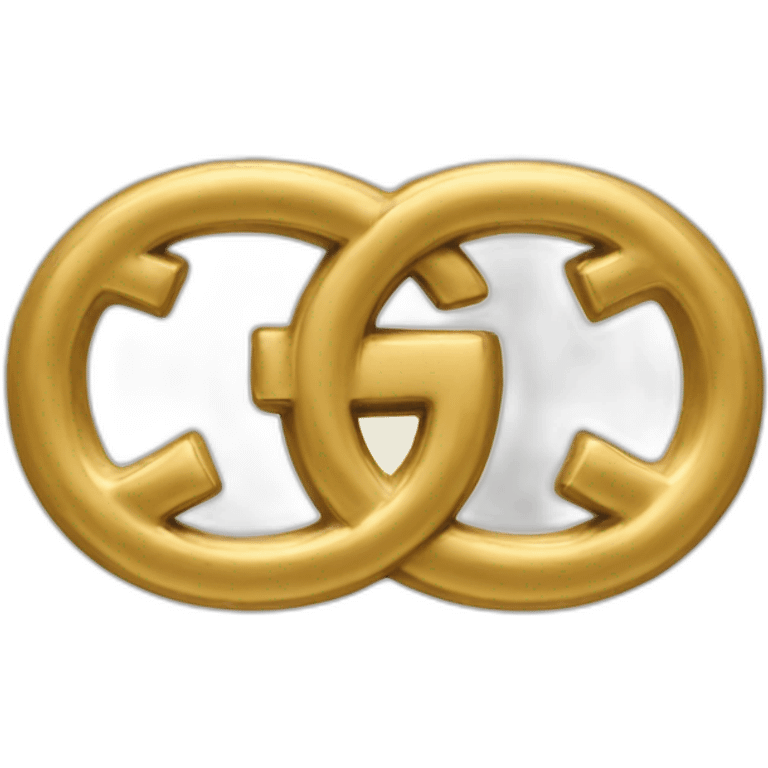 gold gucci logo emoji