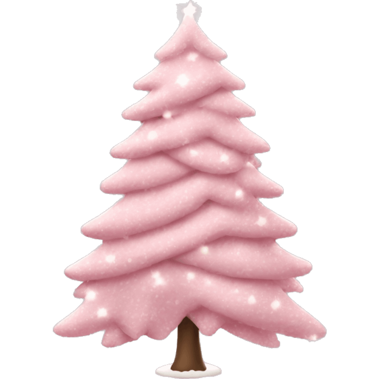 Light Pink tree Christmas in bow emoji