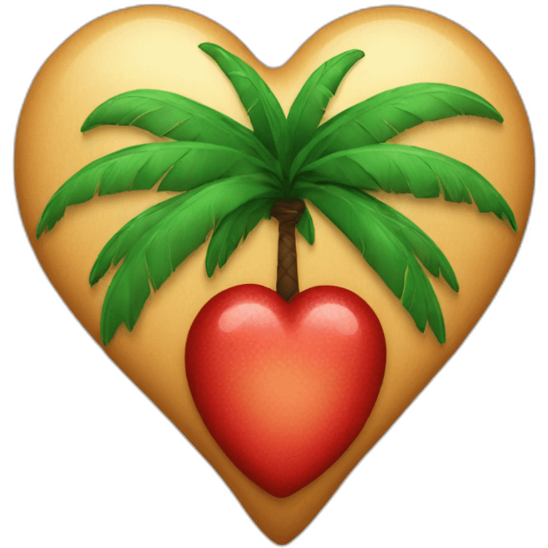 palm heart (food) with red eyes emoji