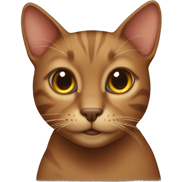 Brown cat emoji