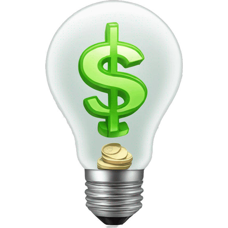 bulb with money inside emoji