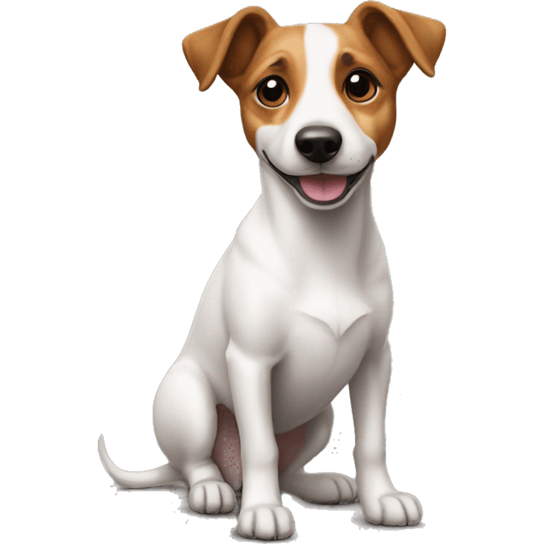 Un perro Jack russel emoji