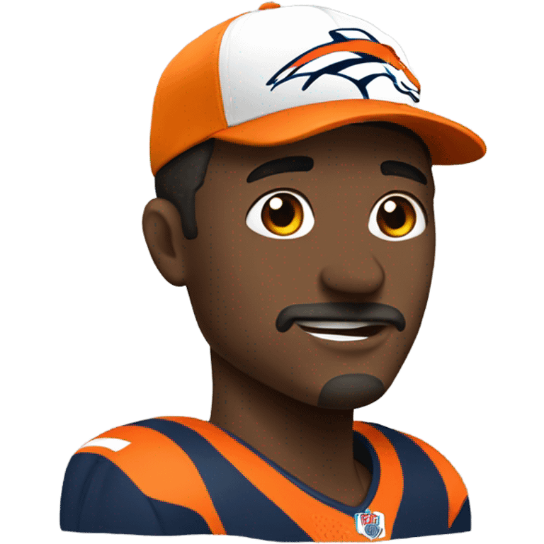 Man with broncos hat emoji