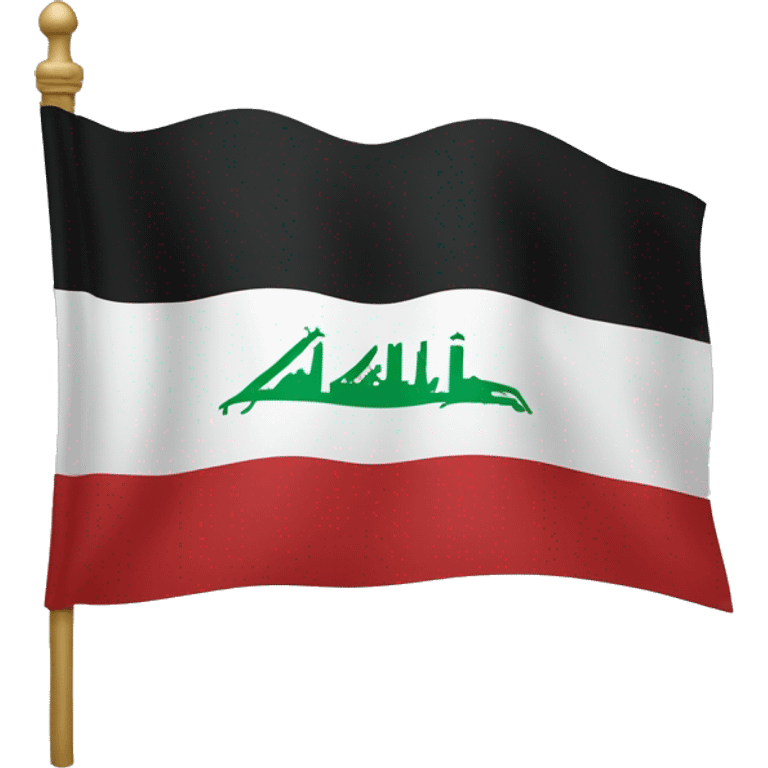 The flag of Iraq emoji