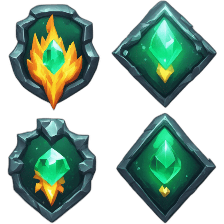 Pixel Battle Badge Winter Cold Diamond Obsidian Emerald Flame Shiny Glow Reward Legendary Unique Epic Mystery emoji