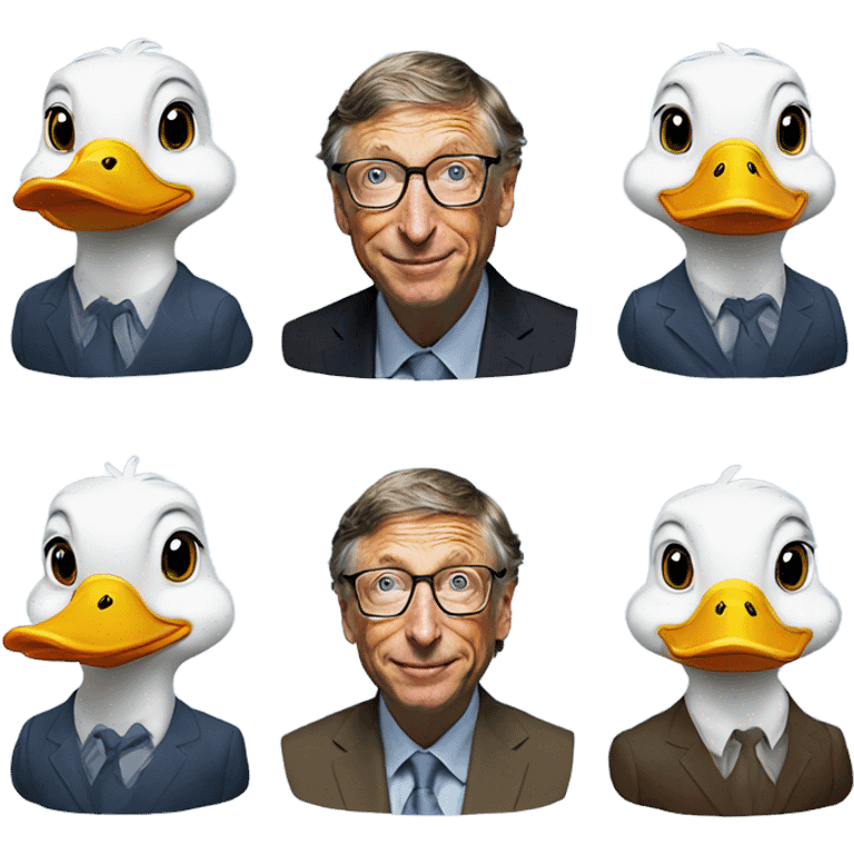 Bill gates as a duck emoji