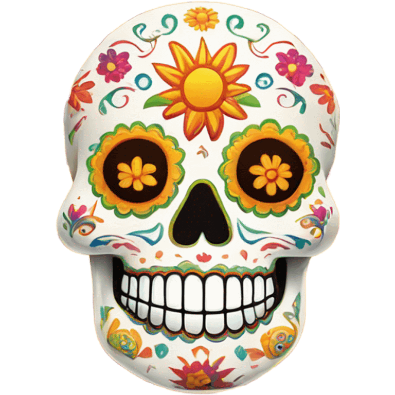 Sun sugerskull emoji