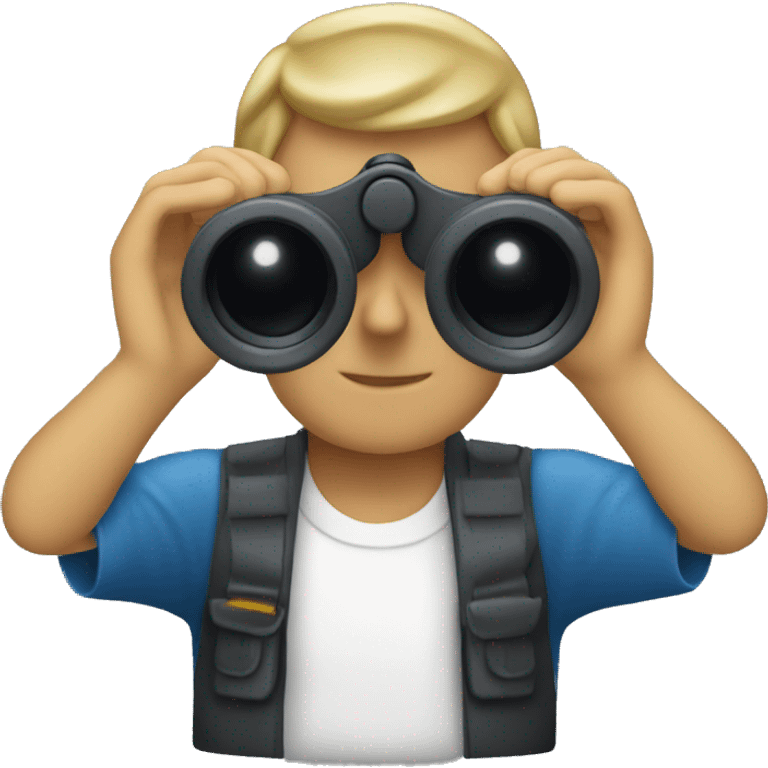 Watching binoculars  emoji