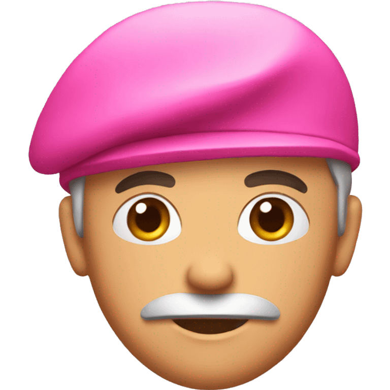 soldier with pink beret emoji