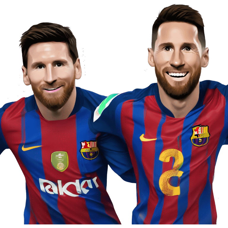 Messi y cristiano junto emoji