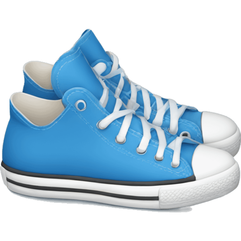 a blue converse shoe emoji