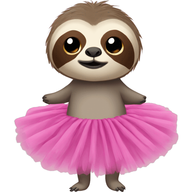 sloth in a tutu emoji