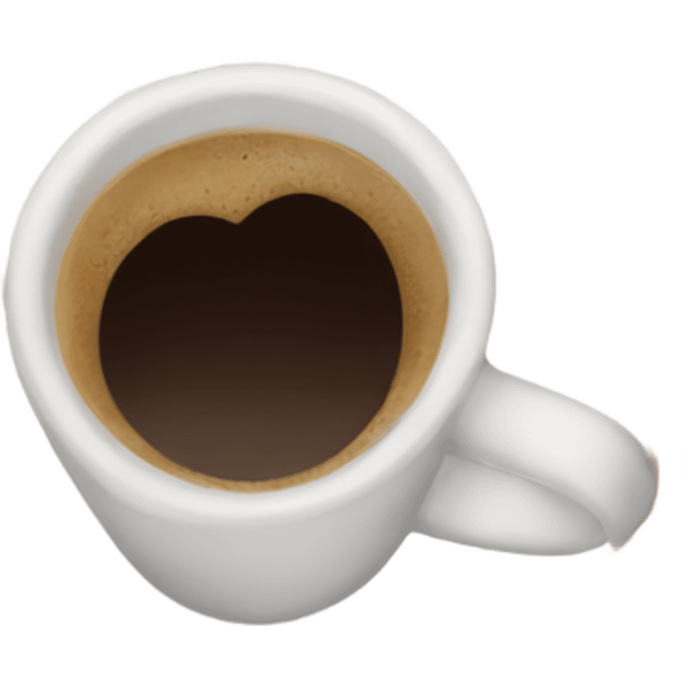 Coffee with brown hearts  emoji