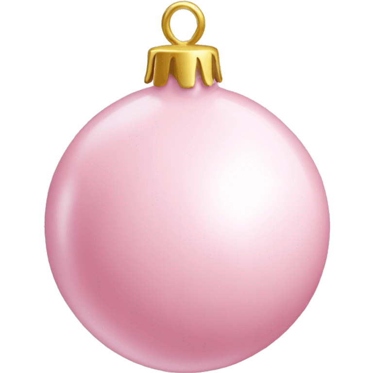 Light Pink Christmas bauble emoji