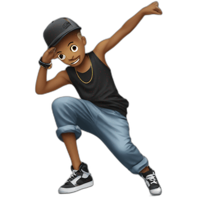 kid hip hop break dancer emoji