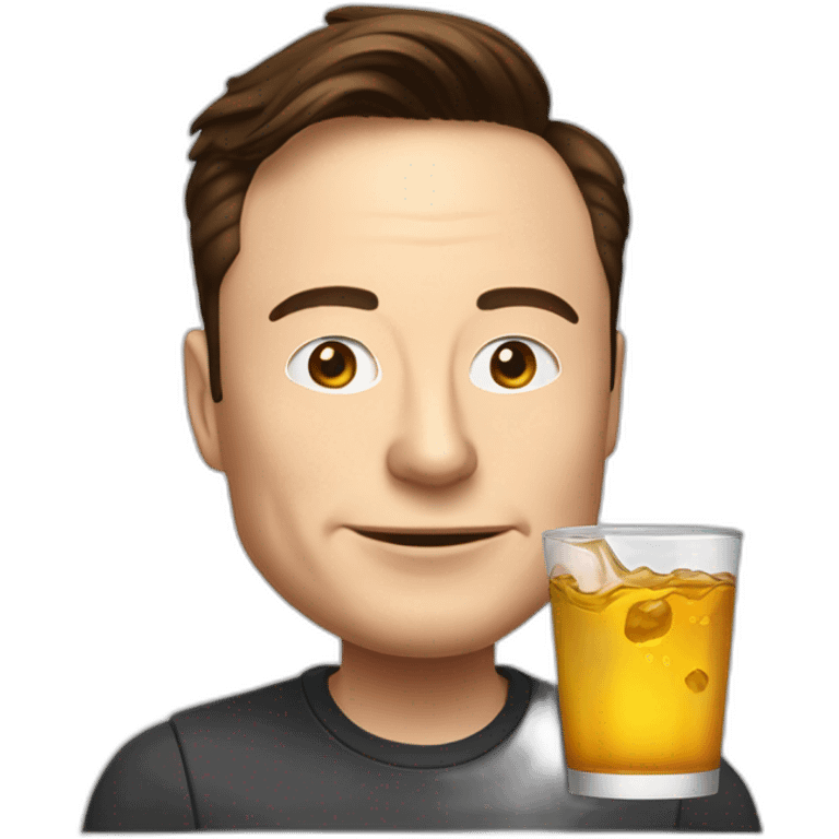 Elon musk drink advoca emoji