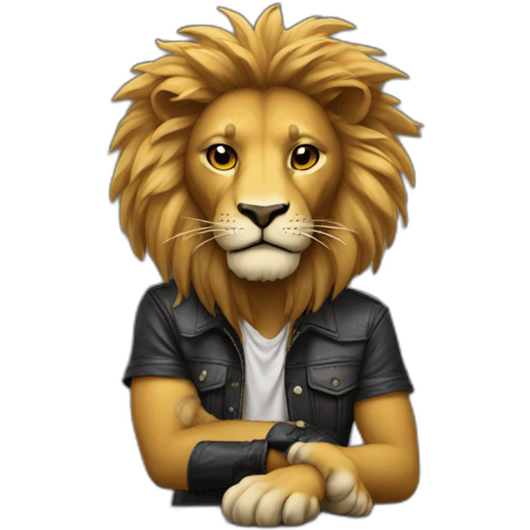 dj lion emoji