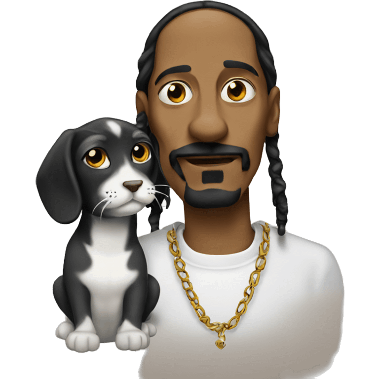 snoop dog with a cat  emoji