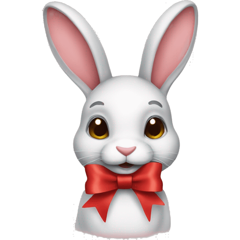 rabbit with ribbon emoji