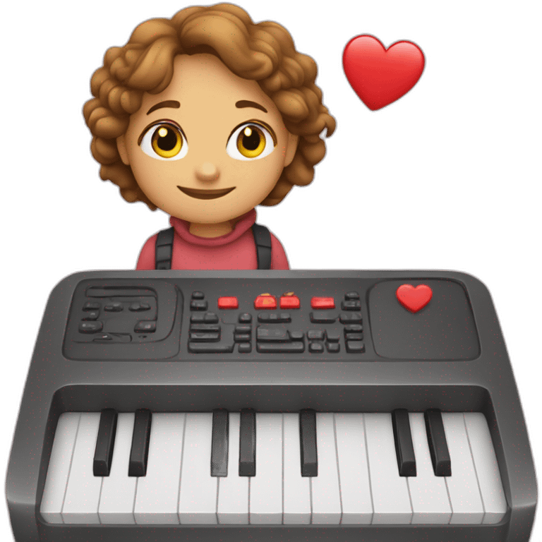 in love with a keyboard emoji