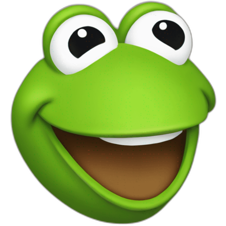 uppset kermit face emoji