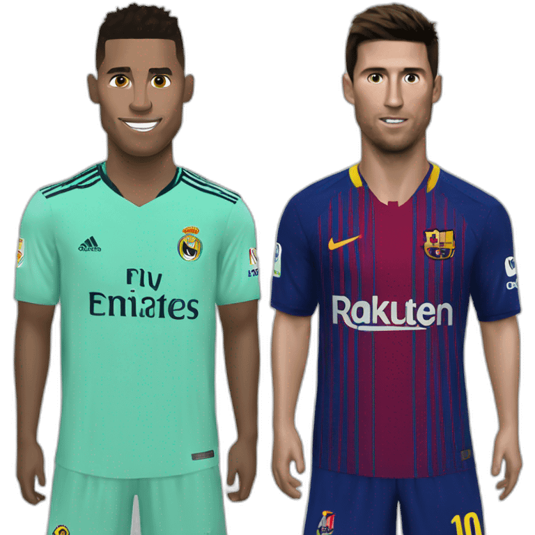 ronaldo qui tape messi emoji