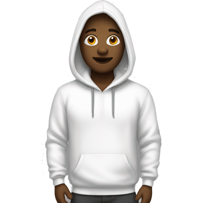 white hoodie emoji