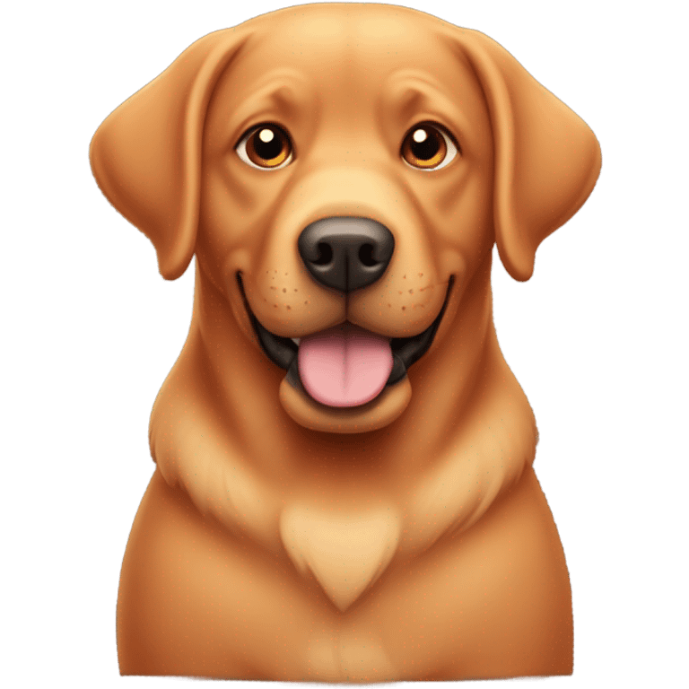 Chubby red lab emoji