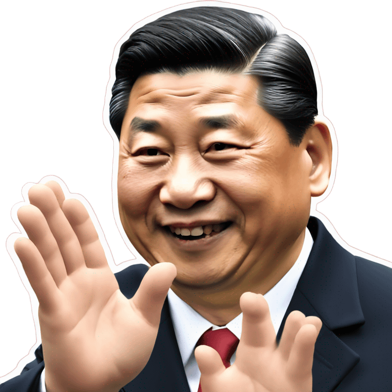 Chinese President Xi Jinping applauds emoji