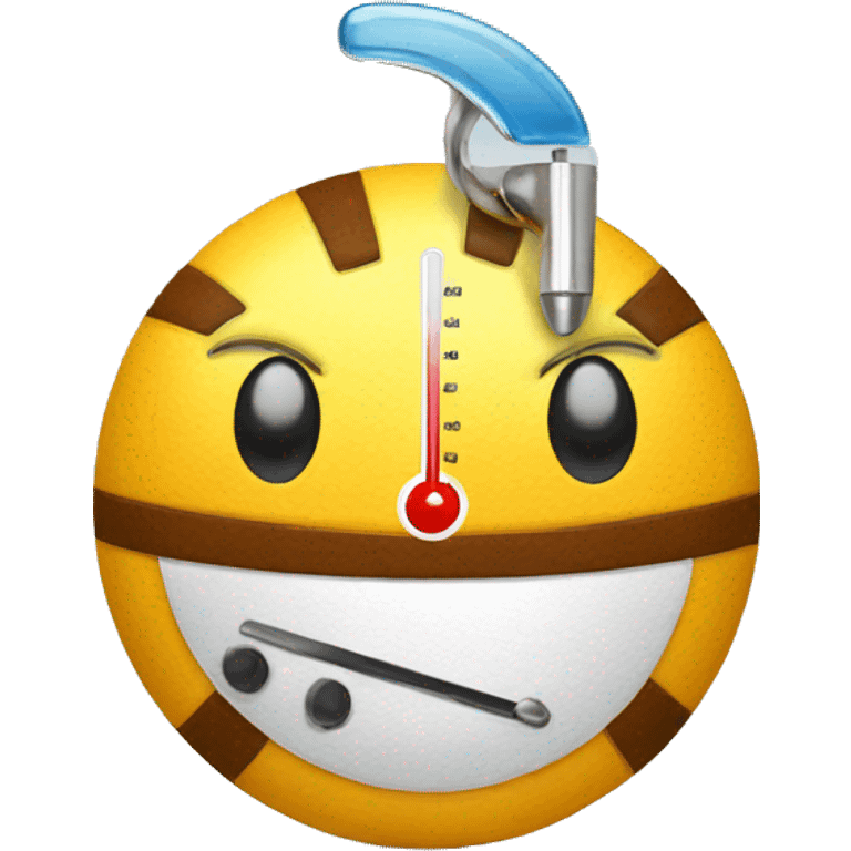 ball with thermometer emoji