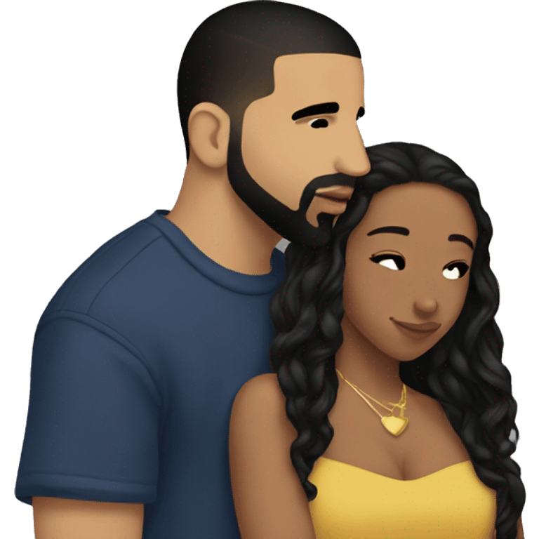 Drake kissing Drake emoji