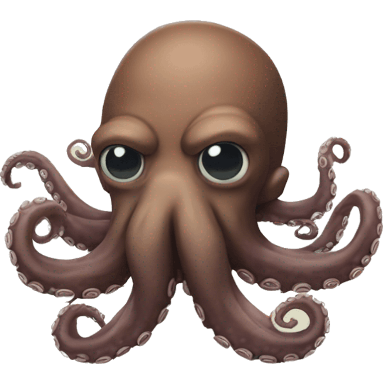 Octopus with beard emoji