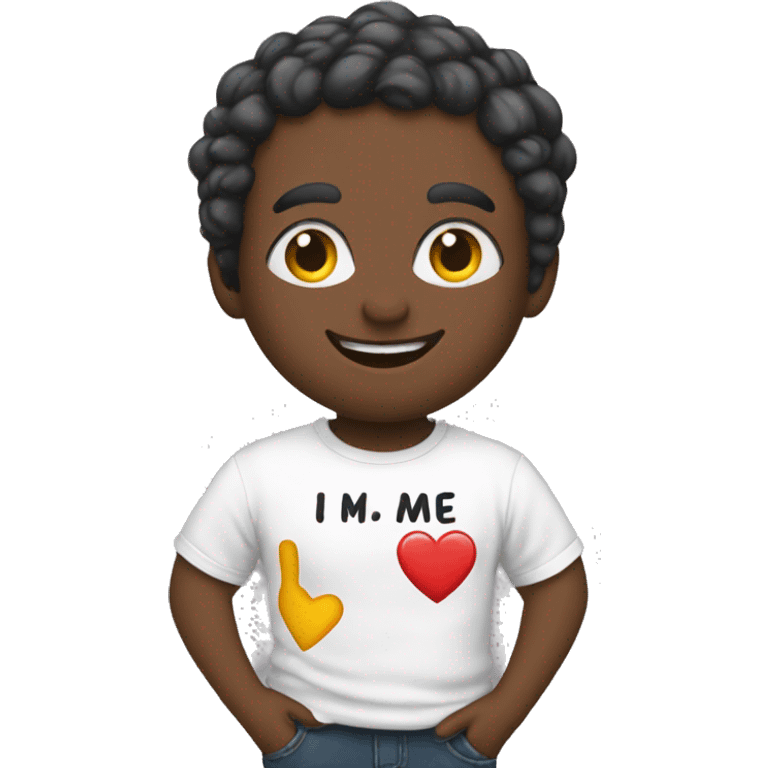 T-shirt with the inscription “I ❤️me ” emoji