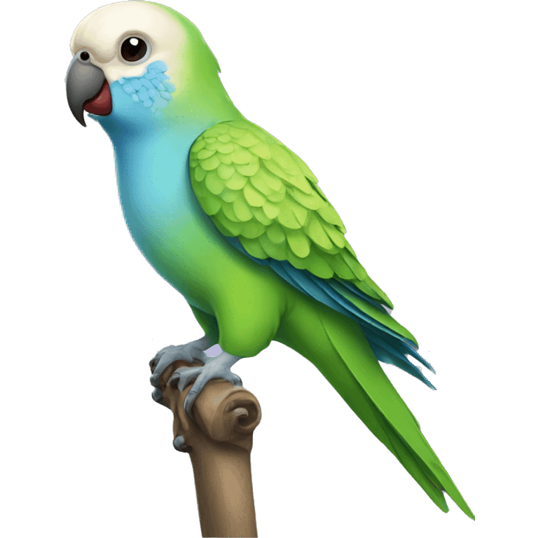 Elegant parakeet emoji